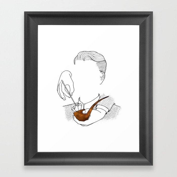 Pipe Man Framed Art Print