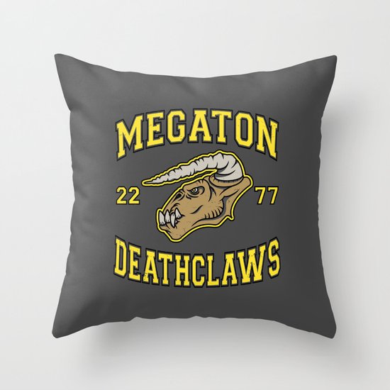 Megaton Deathclaws Throw Pillow