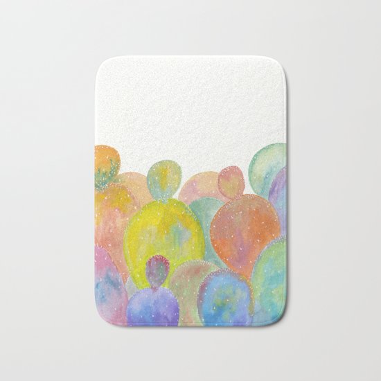 Rainbow Cactus Bath Mat