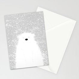 Its A Polar Bear Blinking In A Blizzard Stationery Cards