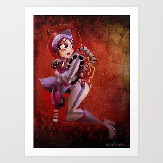 space girl Art Print