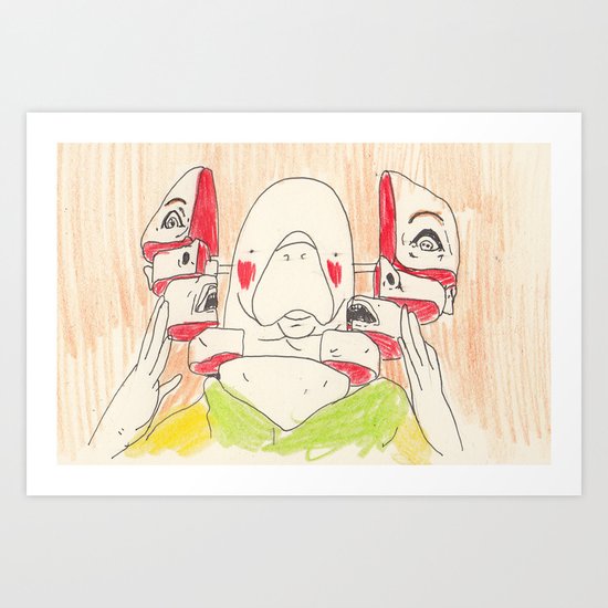 Total Recall Manatee Art Print