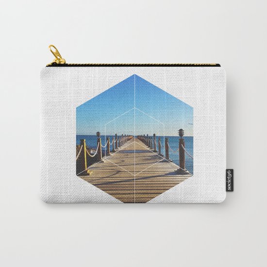 Ocean Walk - Geometric Photography Carry-All Pouch