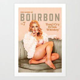 The Babes Of Bourbon Vol. 7 - Vintage Pinup Art Art Print