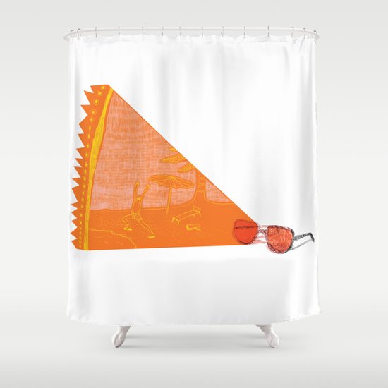 I see summer Shower Curtain