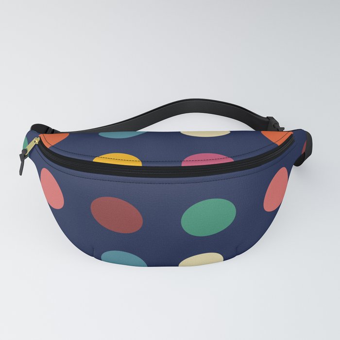 Taliesin - Colorful Dots on Dark Blue Fanny Pack