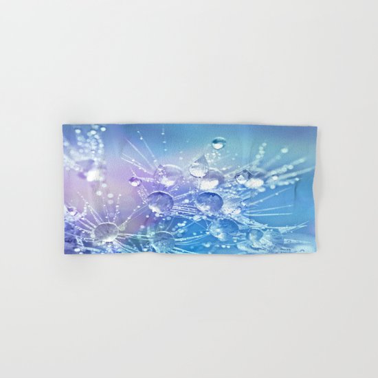 Diamond Dew Flowers (Periwinkle Lavender) Hand & Bath Towel