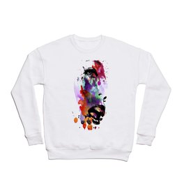 Watercolor Face Crewneck Sweatshirt