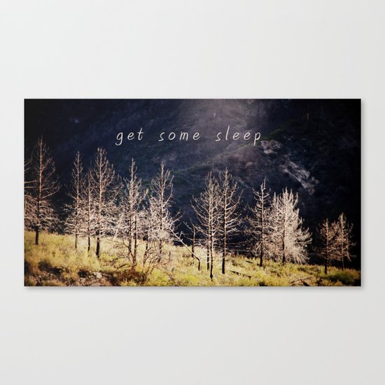 get some sleep Canvas Print