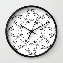rostidade faces Wall Clock