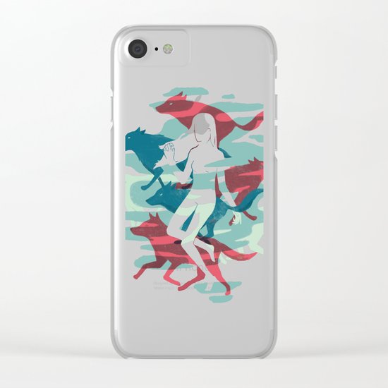 Wolves Clear iPhone Case