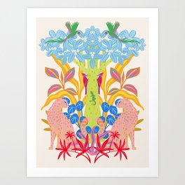 Symmetrical Jungle Art Print