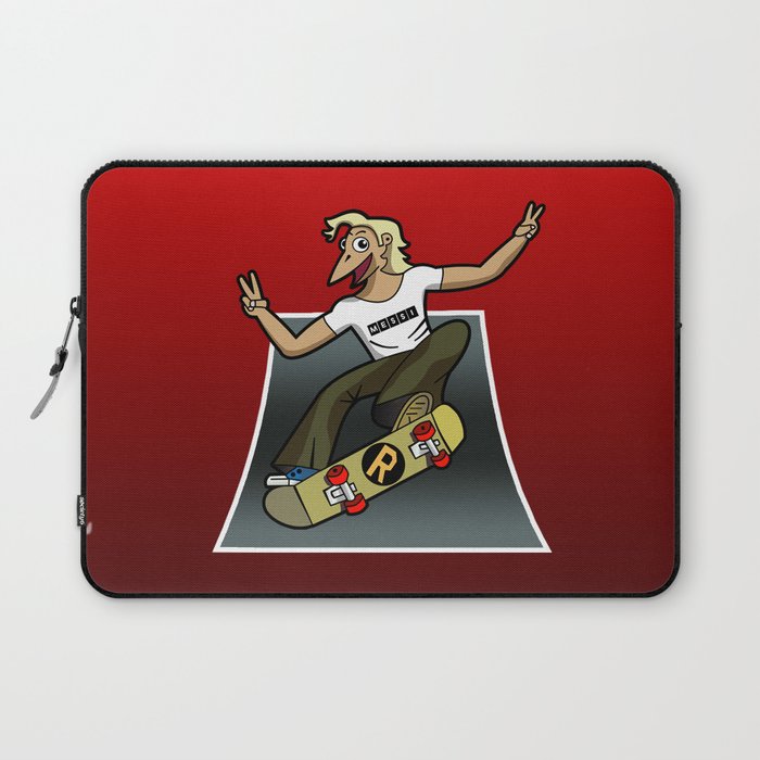  Pat The Skateboard Cat Laptop Sleeve