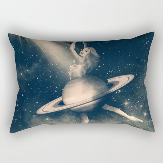 When Saturn Starts Dancing Rectangular Pillow