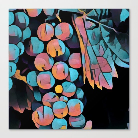 Wine Grapes Canvas Print