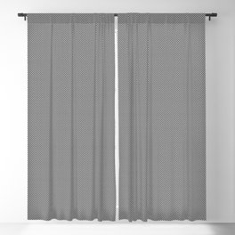 Small Black and White Check Blackout Curtain