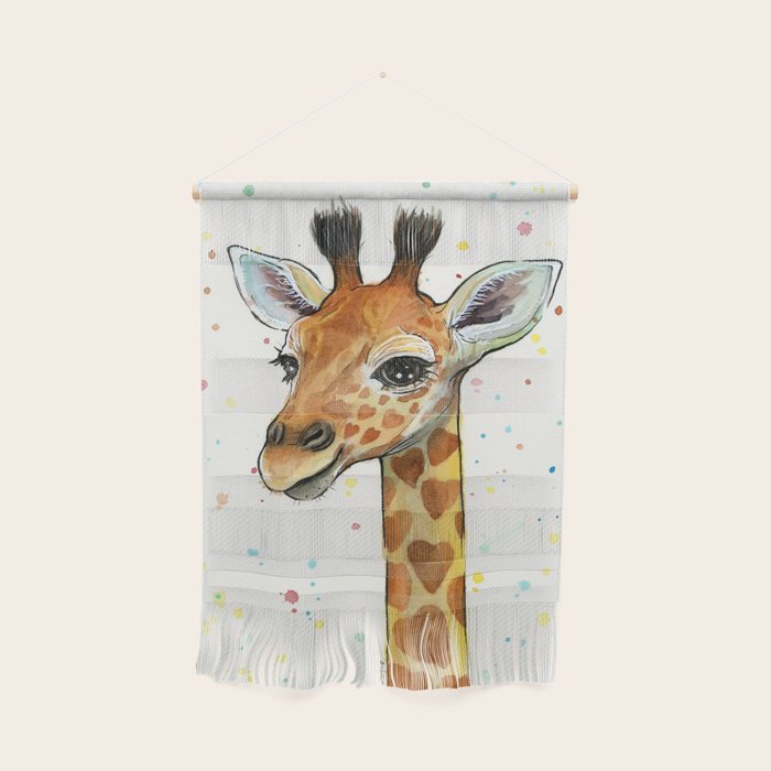 baby giraffe wall art
