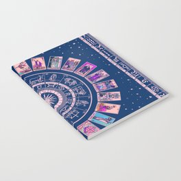 Major Arcana & Wheel of the Zodiac | Pastel Goth Notebook