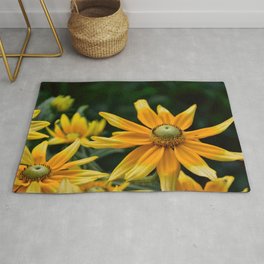 Golden Yellow Rug | Floral, Gold, Color, Yellow, Green, White, Texas, Daisies, Photo, Digital 