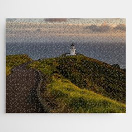 New Zealand Photography - Cape Reinga Lighthouse Under The Sunset Jigsaw Puzzle