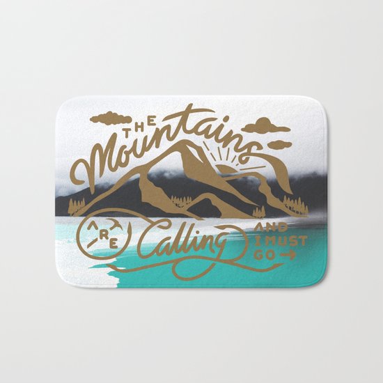 Mountains are calling Bath Mat