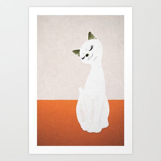 cat doll Art Print