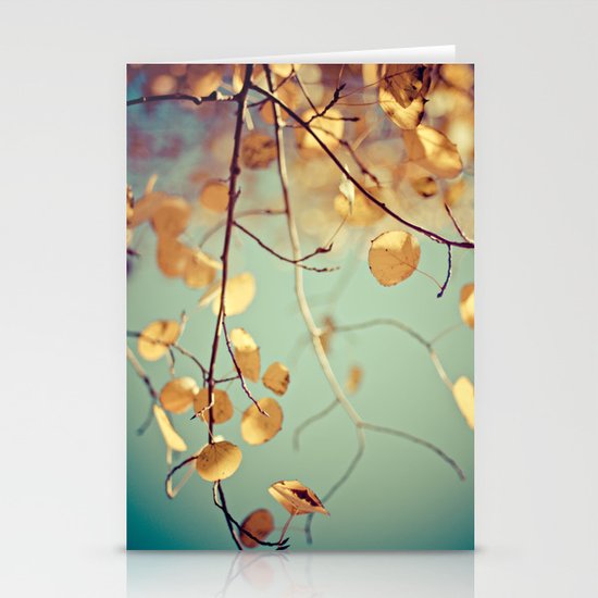 golden aspen Stationery Cards