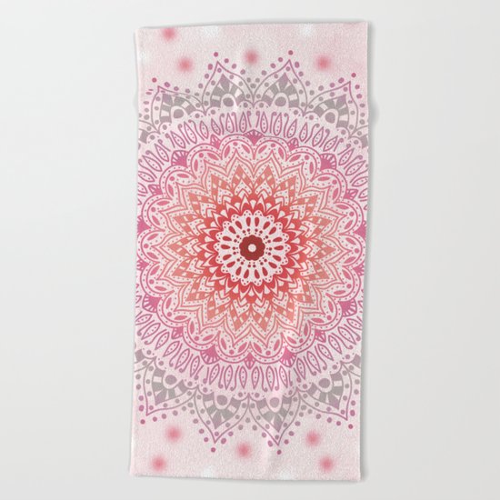 SUMMER MANDALA Beach Towel