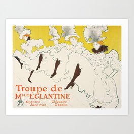 Mademoiselle Eglantine’s Troupe by Henri de Toulouse–Lautrec Art Print