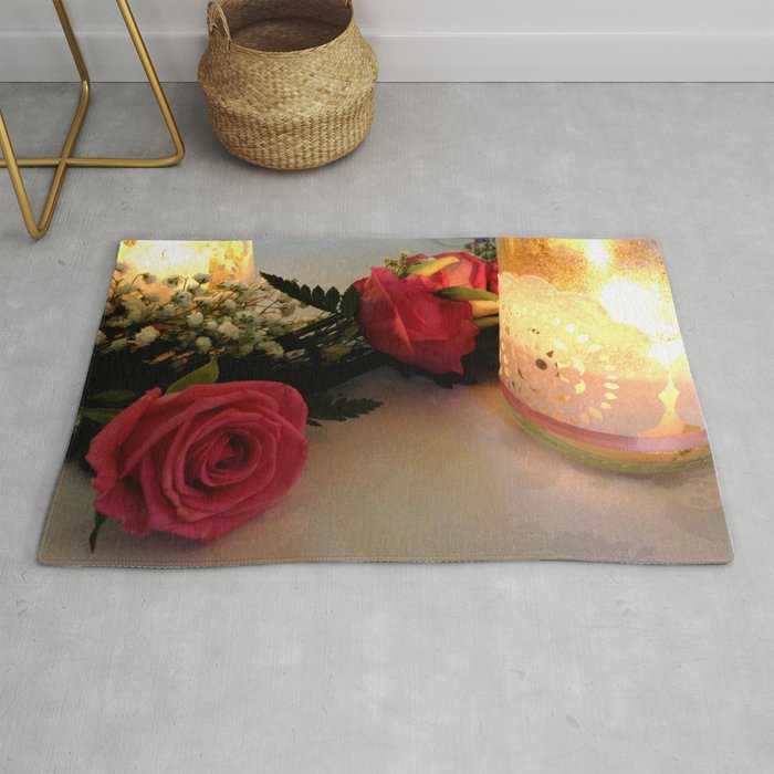 Candles & Roses Rug