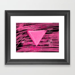 Pink Triangle Framed Art Print
