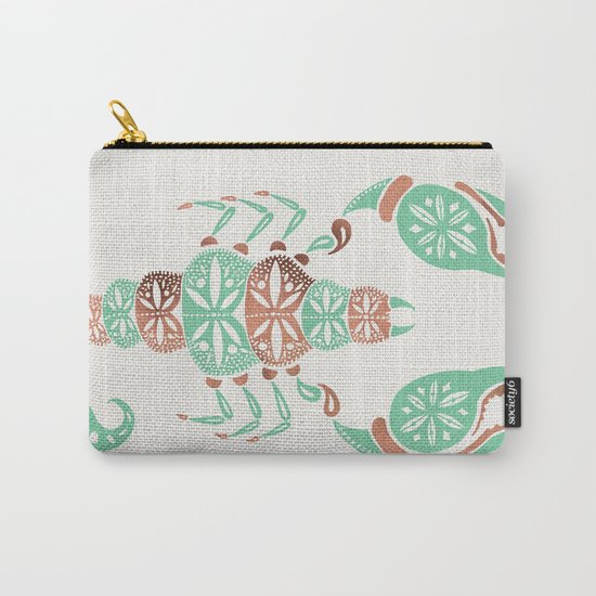 Scorpion – Mint & Rose Gold Carry-All Pouch