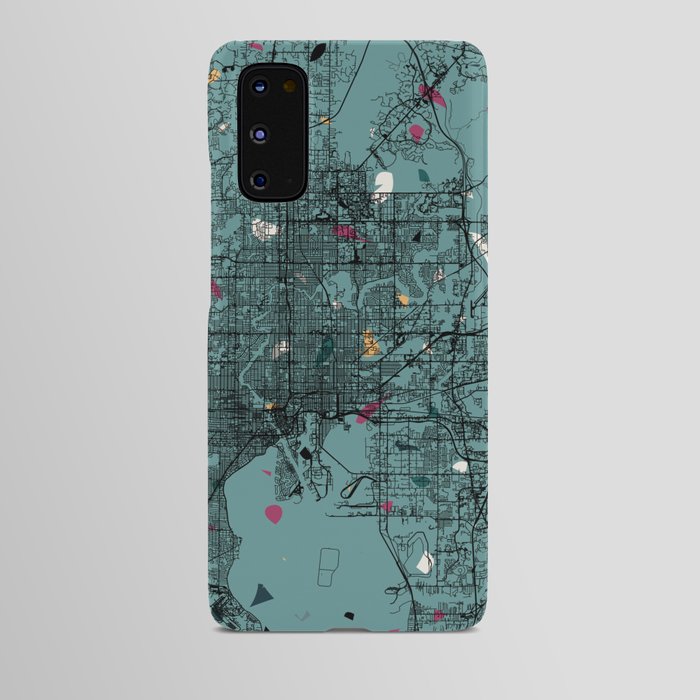 TAMPA - us city map in terrazzo style Android Case