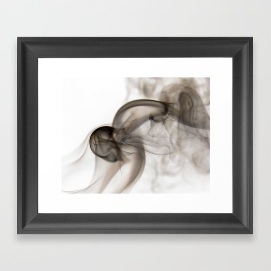 Lady in the Smoke Framed Art Print