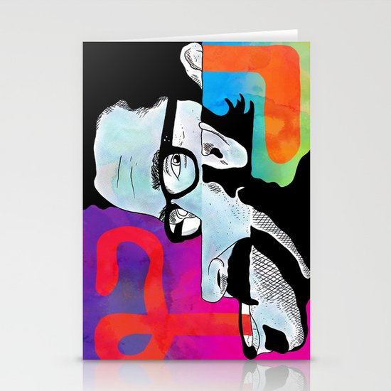 "Thinky Pain" by Steven Fiche Stationery Cards