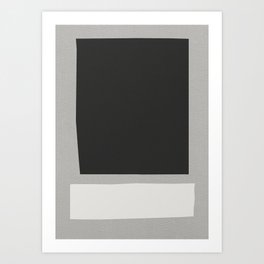 Black and white abstract Art Print
