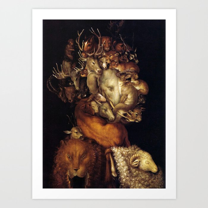 Earth by Giuseppe Arcimboldo, 1566 Art Print