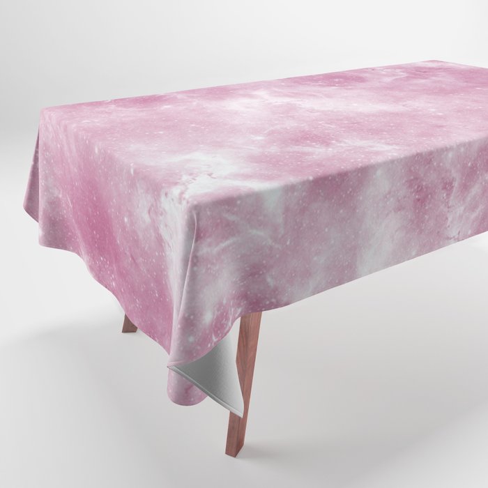 Dark Pink Nebula Tablecloth
