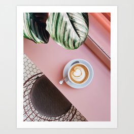 Cafe + Plants IV Art Print