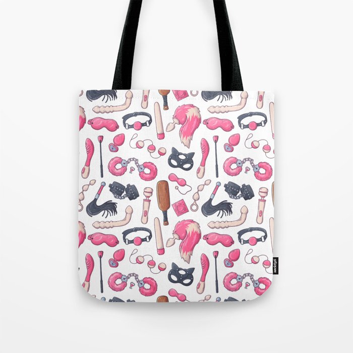 Adults Sex Toys Pattern Tote Bag