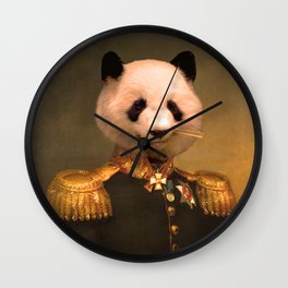 Panda Bear General | Cute Kawaii Wall Clock