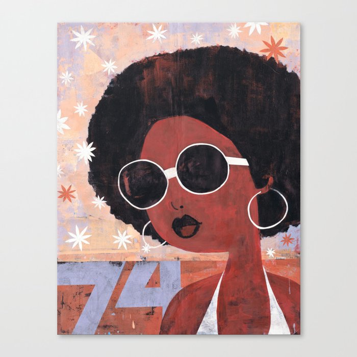 Afro 74 Canvas Print