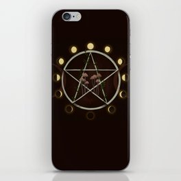 Wiccan magic circle iPhone Skin
