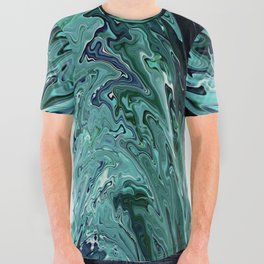 Surreal Paint Fountain All Over Graphic Tee