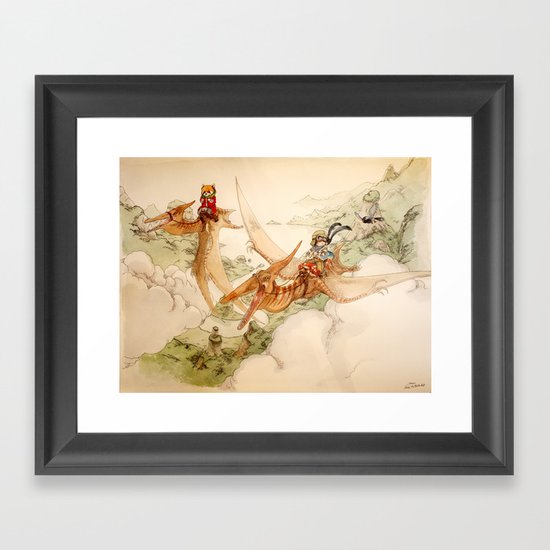 At the End of the World Framed Art Print