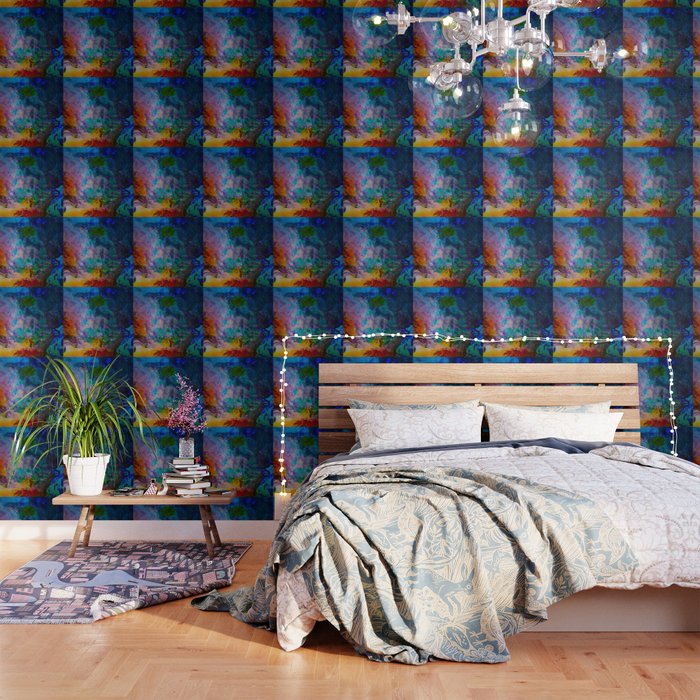 multicolored waves Wallpaper