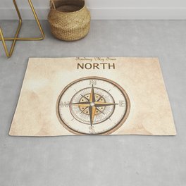 Finding My True North Area & Throw Rug