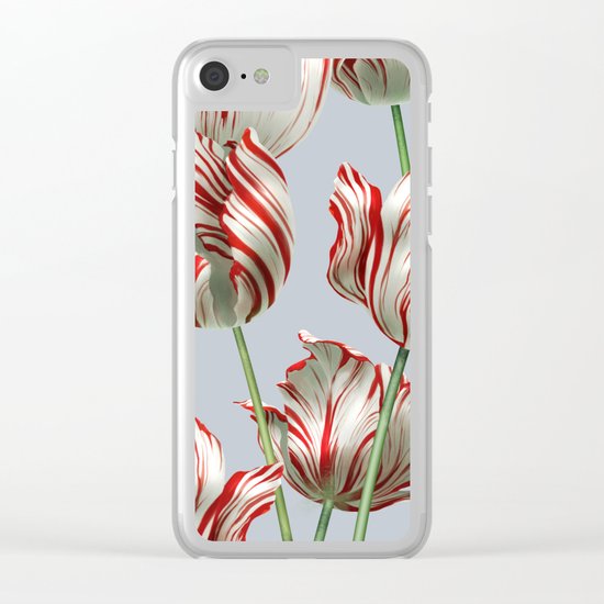 Semper Augustus Tulips Clear iPhone Case