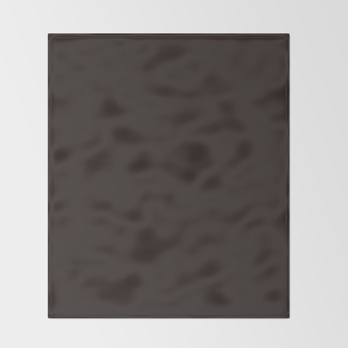 Dark Brown Black Chocolate Pure Clear Cocoa Color Throw Blanket By Palitraart Society6
