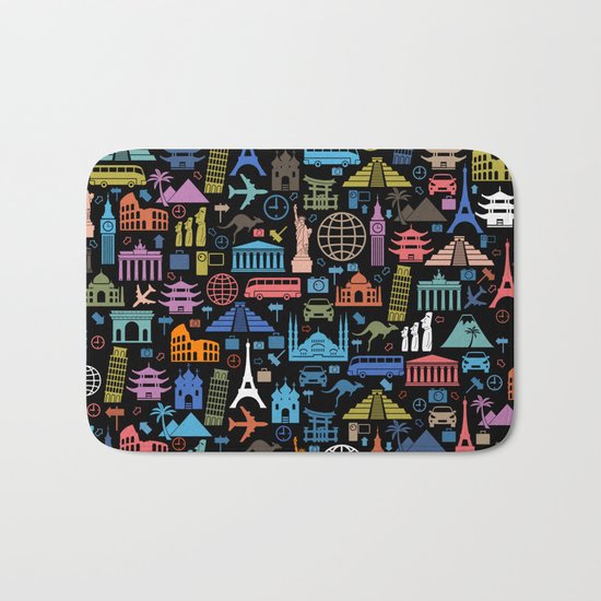 LET'S TRAVEL AROUND THE WORLD!!! Bath Mat